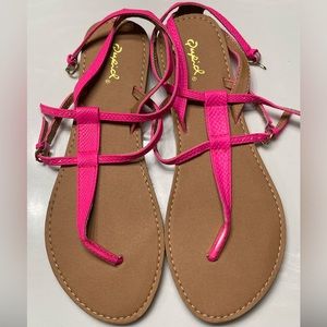 Women’s size 9 hot pink sandals